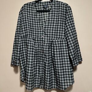 Canyon River Blues, semi-sheer, tunic top